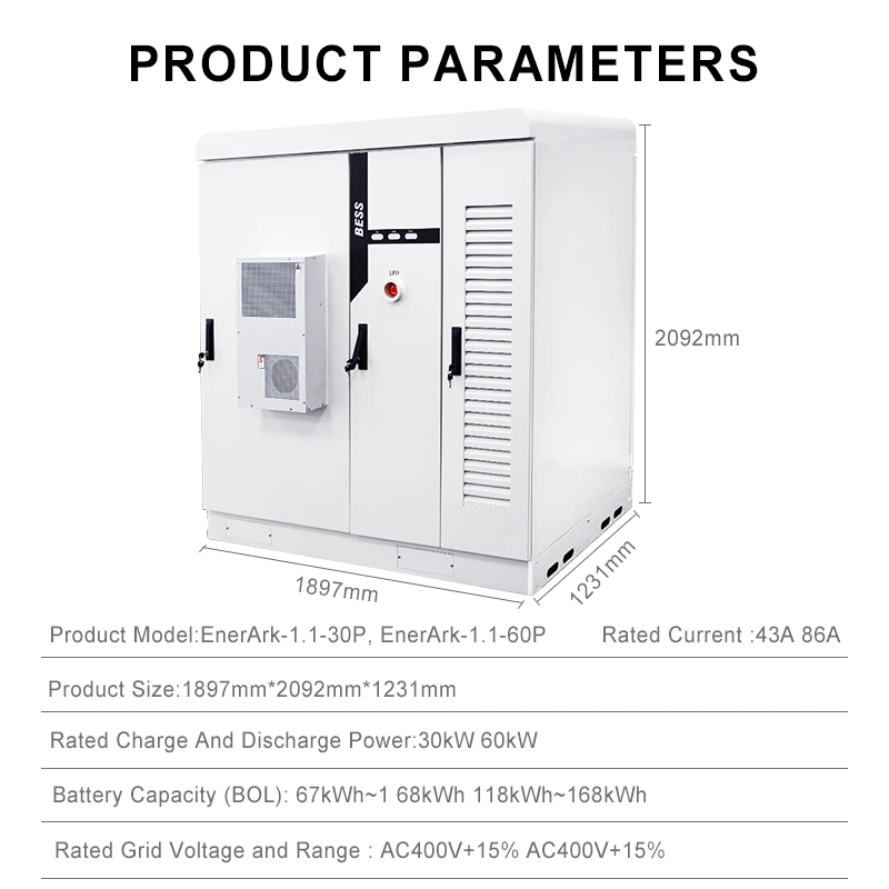 Independent R&D 500kw 1mwh Container off-Grid Commercial Micogrid Solar System Bess