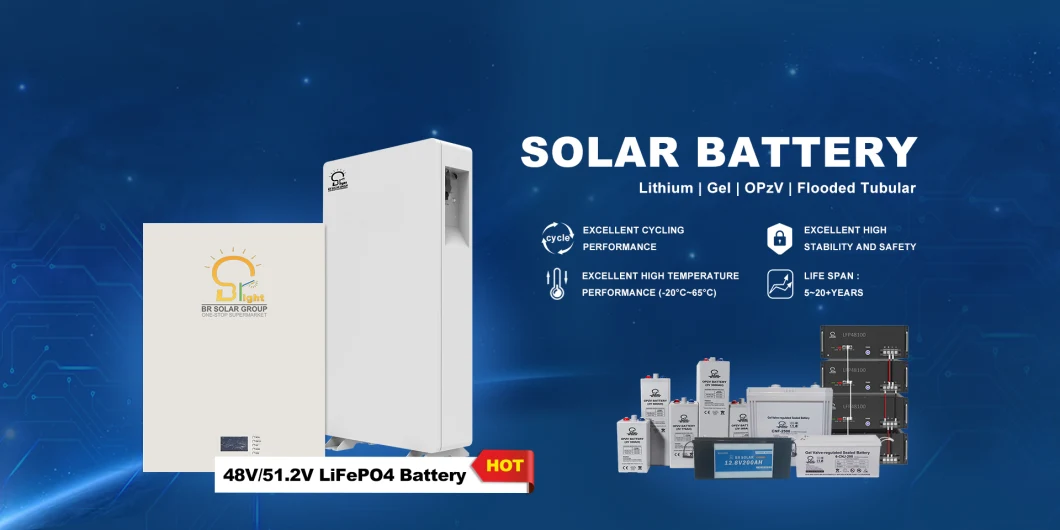 48V/100ah/200ah/300ah/12V Long Life High Inverter Compatibility Rechargeable Solar Home Power Li-ion/Lithium Ion LiFePO4 Energy Storage Gel Battery